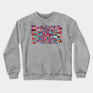 psychedelic ripple pattern Crewneck Sweatshirt